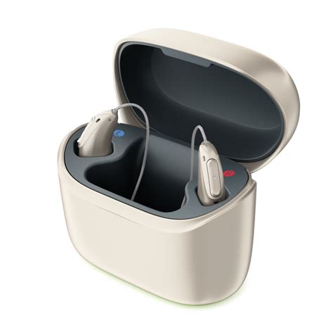Rechargeable hearing aid could not charge to 100 Soiled charging contacts possible. . Phonak hearing aids charging lights